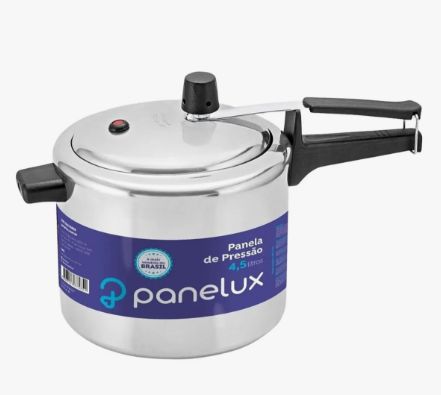 Olla De Presión De 4.5 Lt Aluminio Pulido Panelux Gris