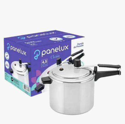 Olla De Presión De 4.5 Lt Aluminio Pulido Panelux Gris
