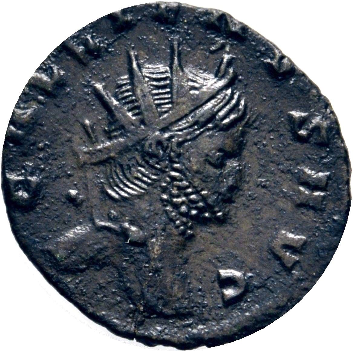 Antigua Moneda Imperio Romano Galieno (260-268 Dc)