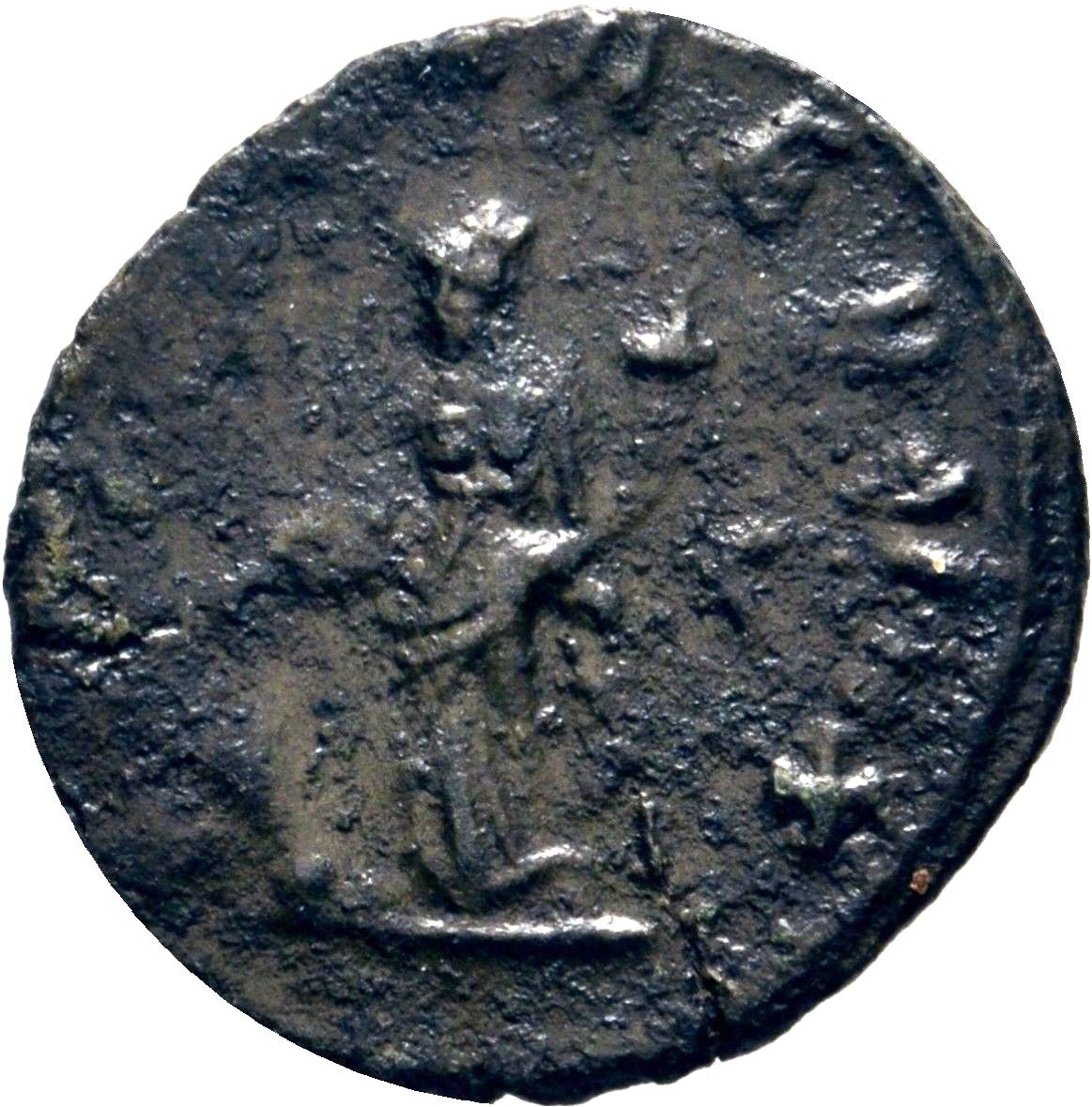 Antigua Moneda Imperio Romano Galieno (260-268 Dc)
