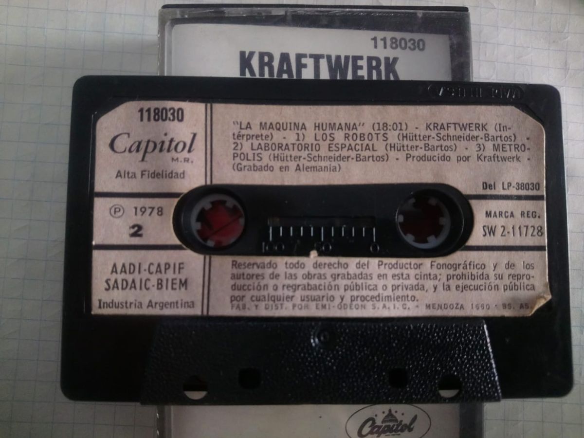 Cassette kraftwerk la maquina humana
