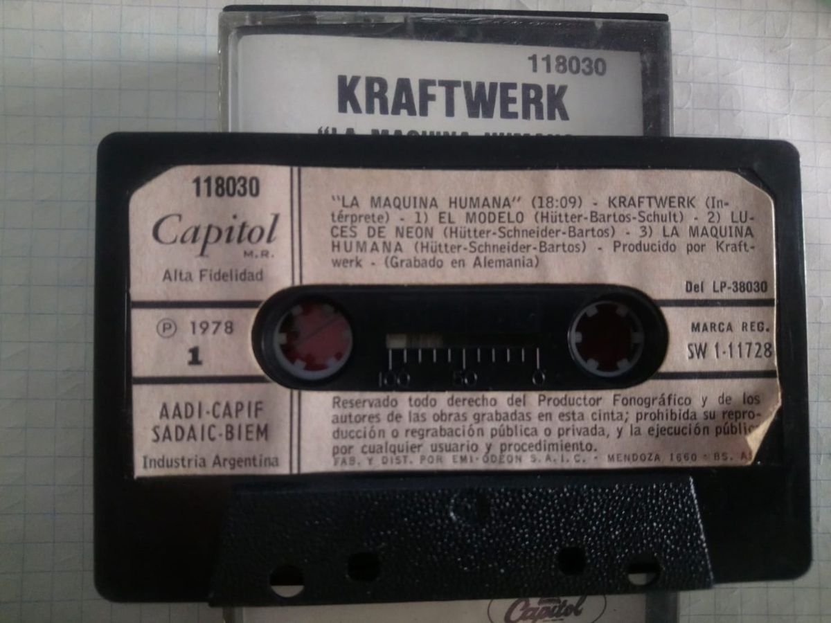 Cassette kraftwerk la maquina humana