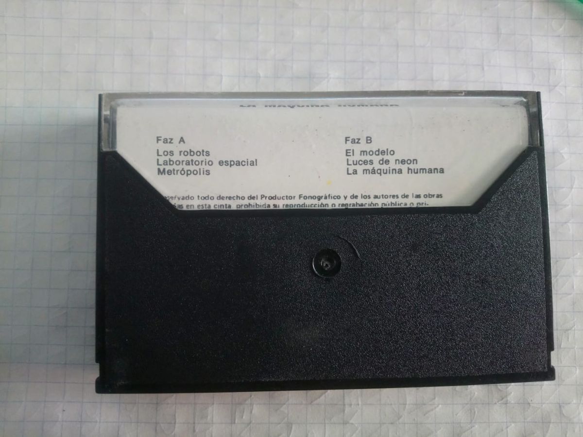 Cassette kraftwerk la maquina humana