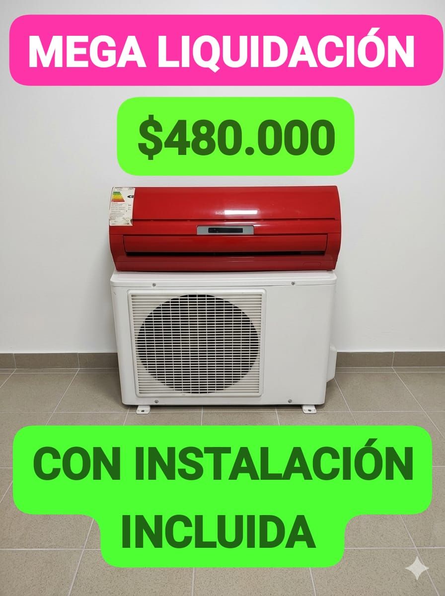 Me quedó este Aire Split  F / C3000F que necesito sacar esta semana. Precio publicado con instalació