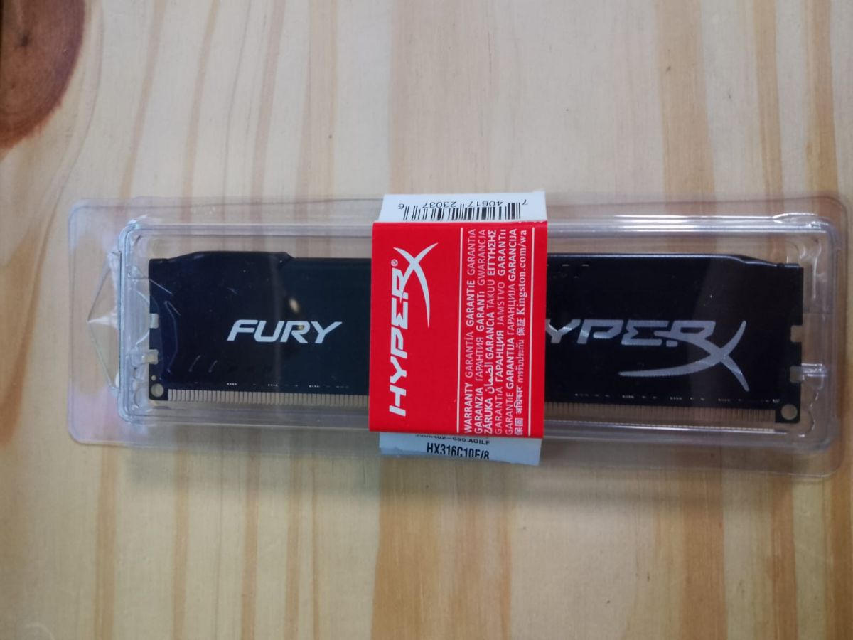 RAM Kingston HyperX Fury 8GB DDR3 1600MHz CL10 (HX316C10F/8) NUEVA