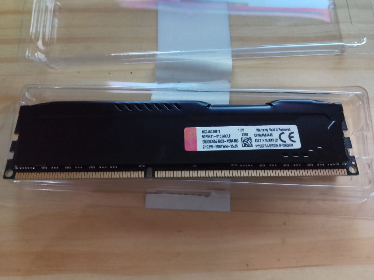 RAM Kingston HyperX Fury 8GB DDR3 1600MHz CL10 (HX316C10F/8) NUEVA