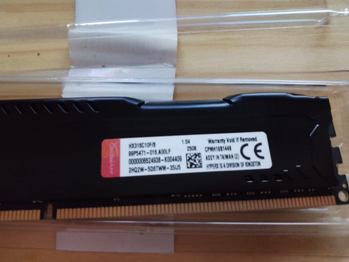 RAM Kingston HyperX Fury 8GB DDR3 1600MHz CL10 (HX316C10F/8) NUEVA
