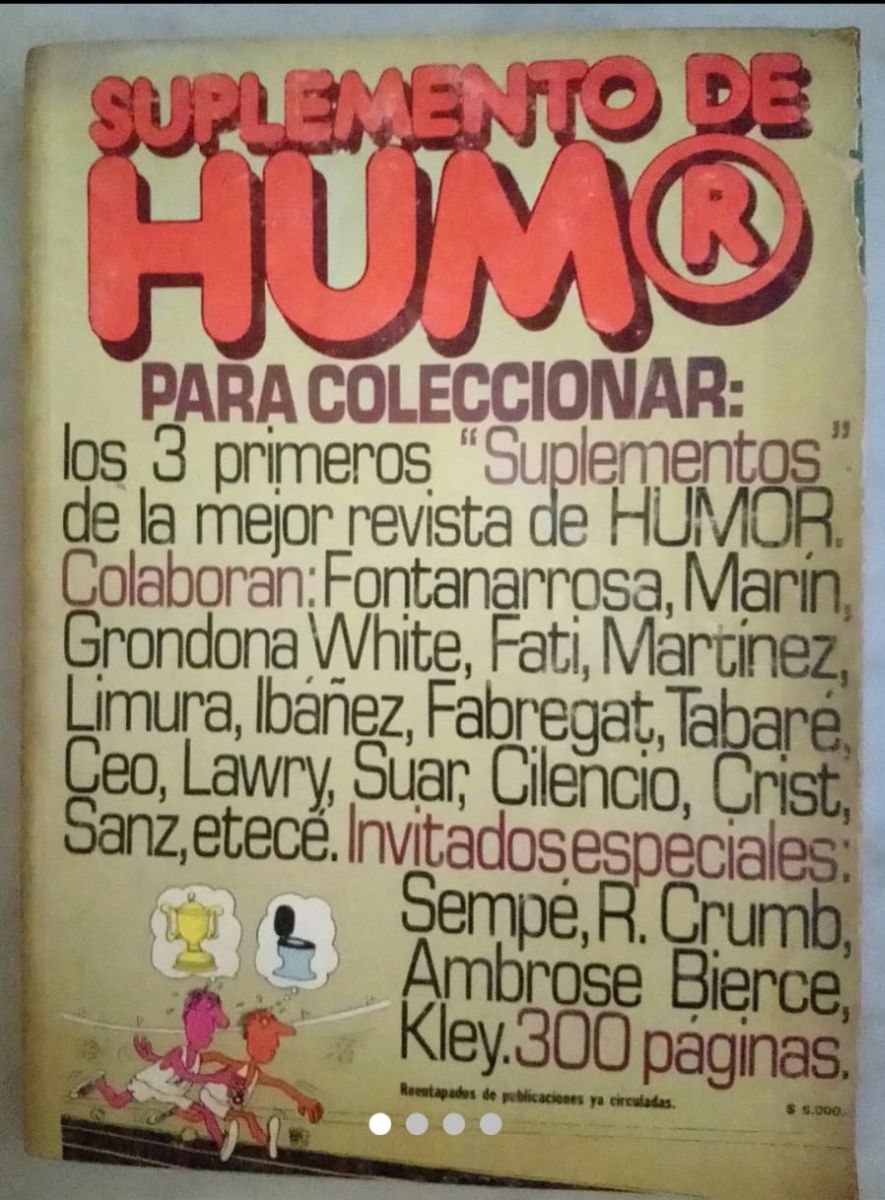 Suplemento Revista Humor Los Primero 3 Números Colección.