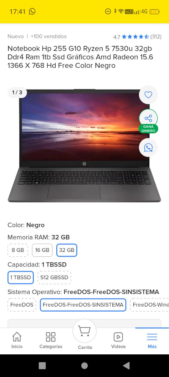 Notebook HP 255 G10