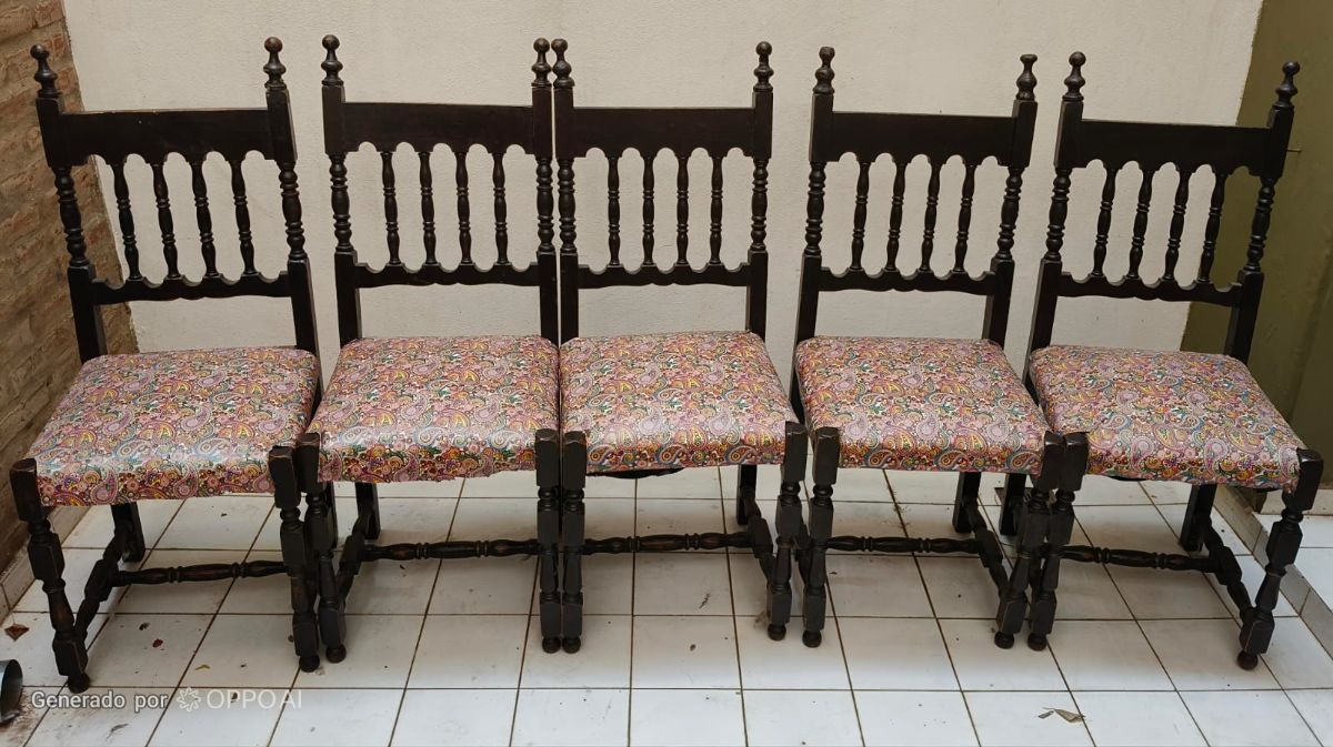 sillas y carrito antiguo estilo espanol OFERTA