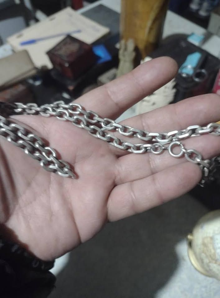 Cadena gruesa de plata 925 para hombre.