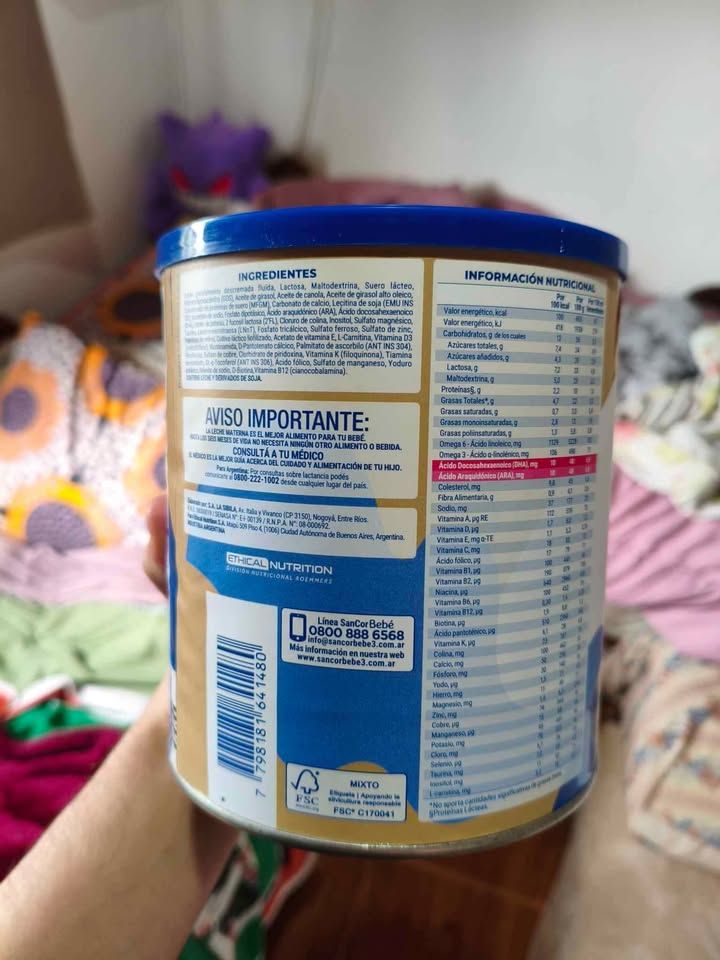 Leche en polvo bebé advanced 1 de 0 a 6 meses 800 gr