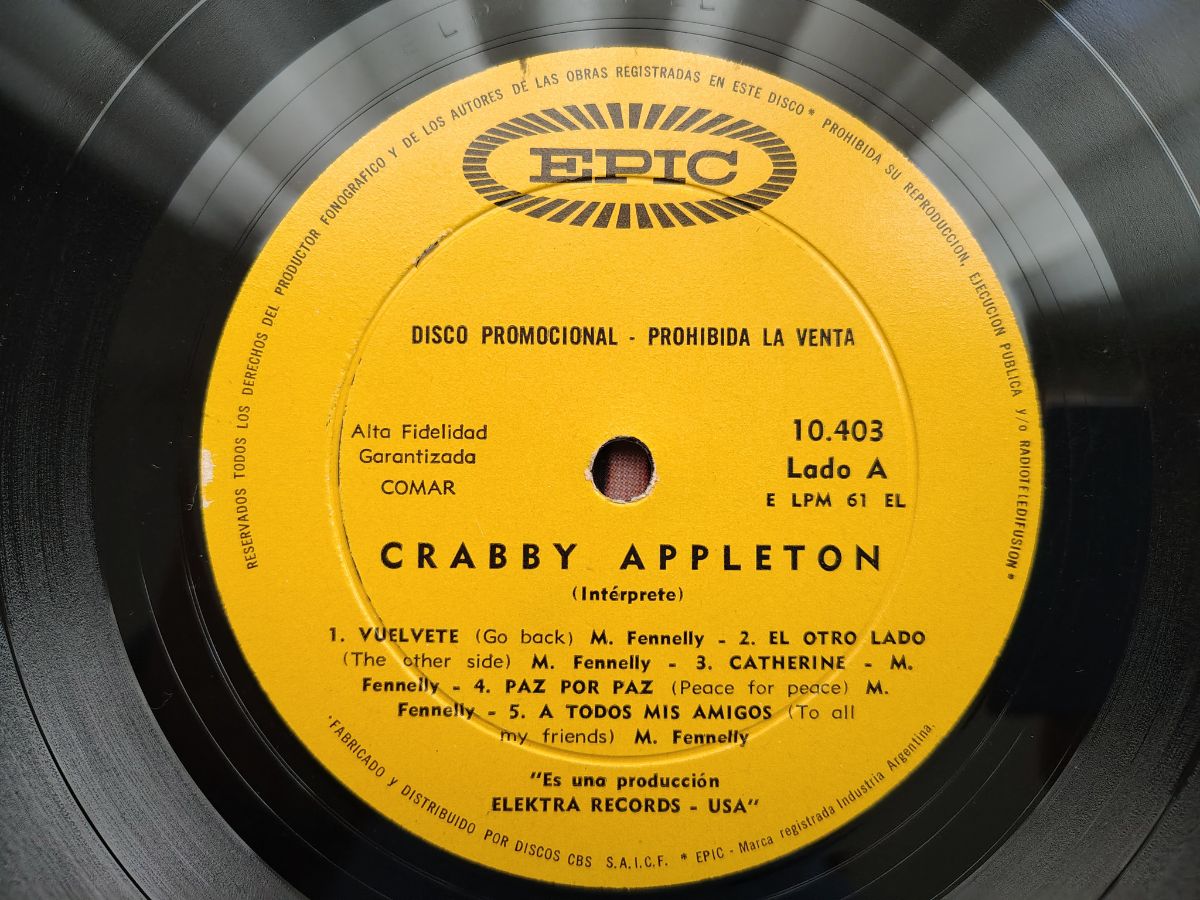 Crabby Appleton Vinilo Lp