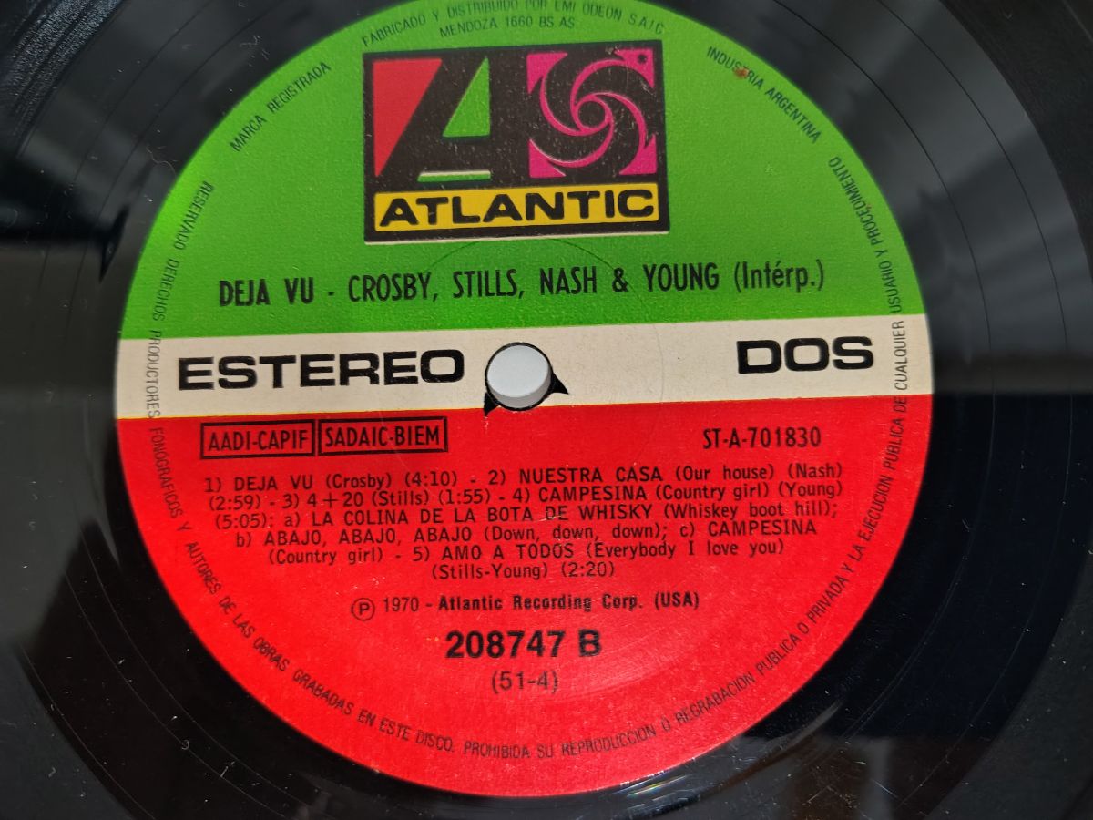 Crosby, Stills, Nash & Young Deja Vu Vinilo Lp