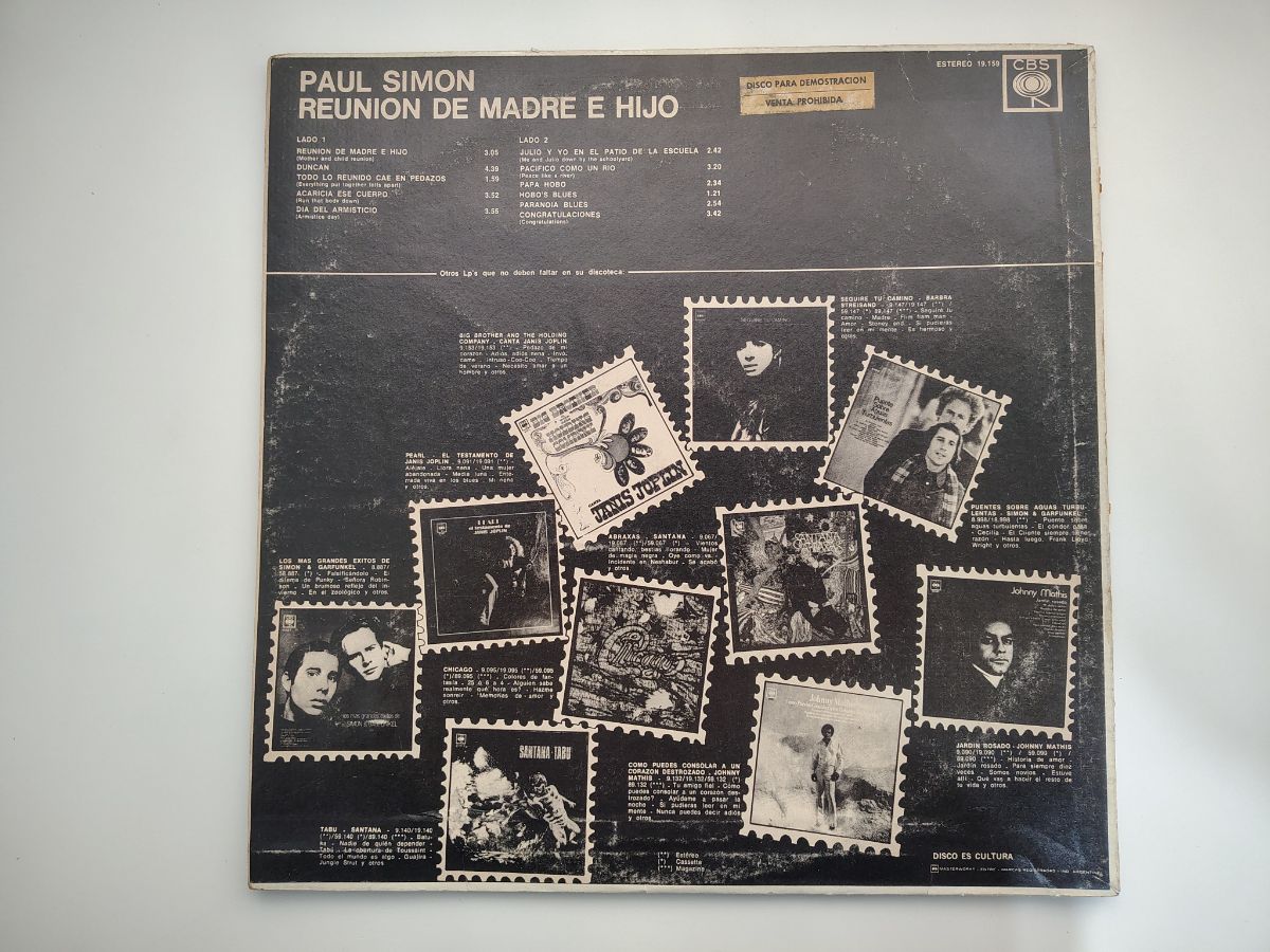 Paul Simon - Reunión De Madre E Hijo - Vinilo Lp