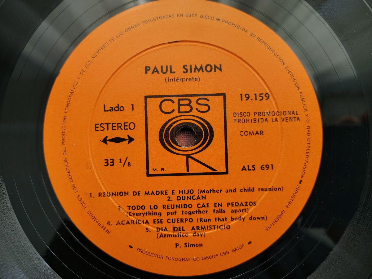 Paul Simon - Reunión De Madre E Hijo - Vinilo Lp
