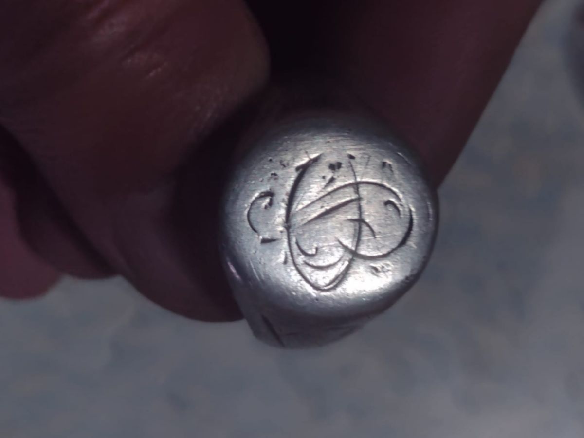 Anillo Sello Antiguo Plata Maciza - 15 Gramos - Talle 20mm