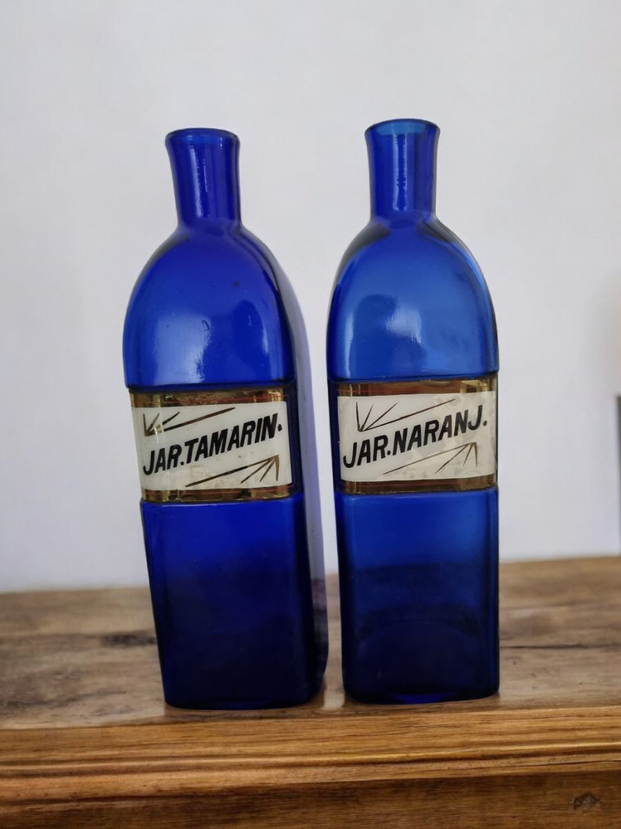 Frascos antiguos farmacia boticario