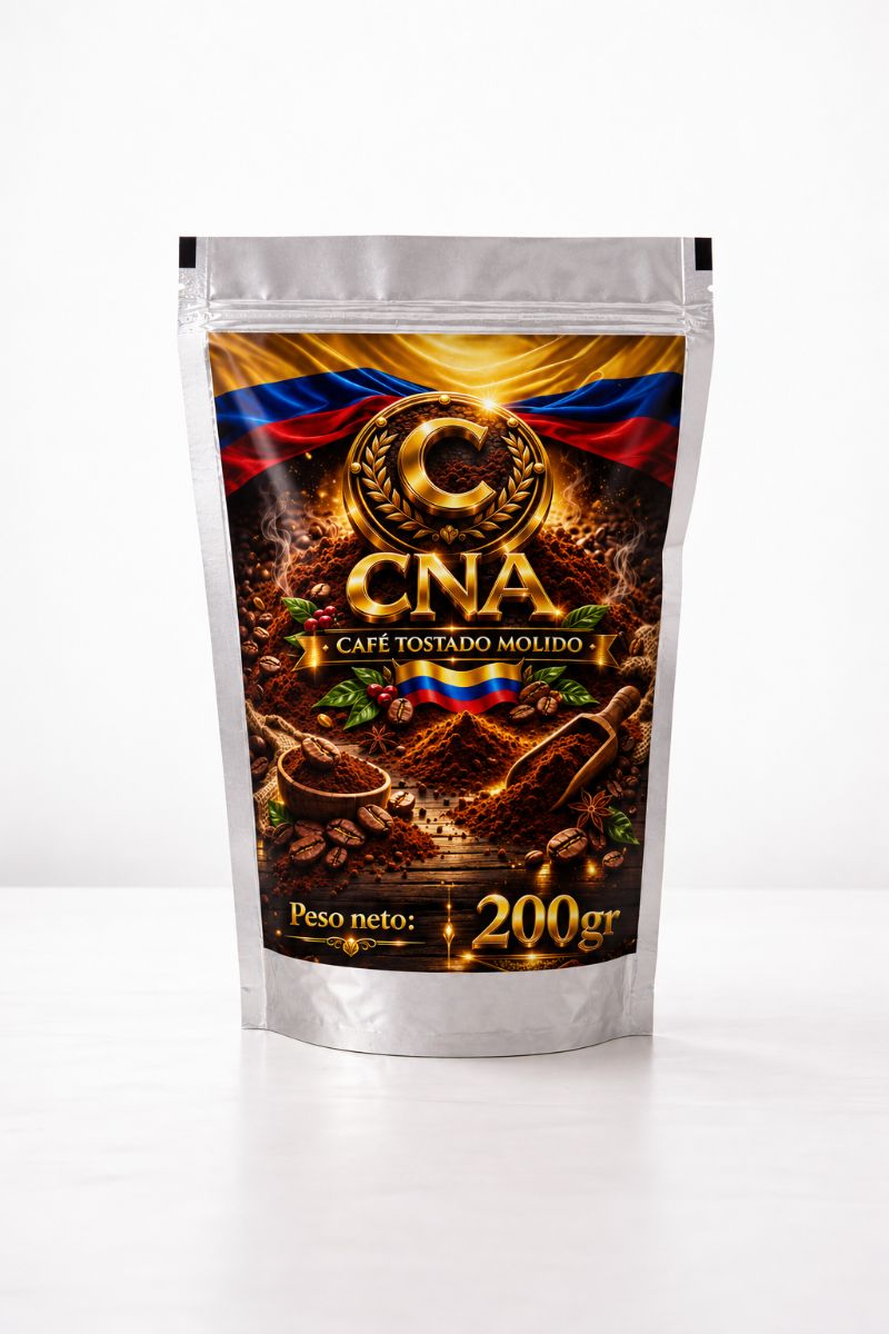 Café tostado colombiano molido