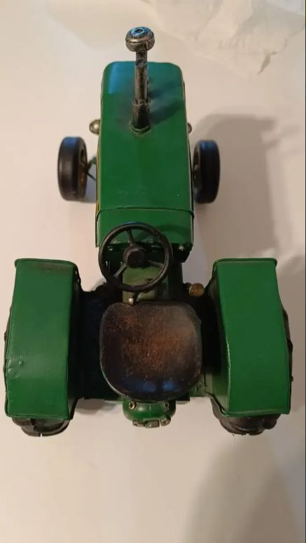 Tractor De Metal Tipo JD Decorativo