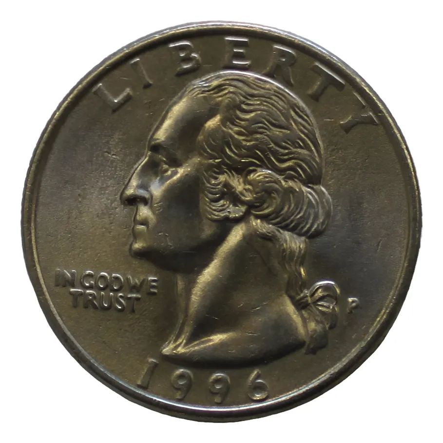 Moneda De Estados Unidos Quarter Dolar 1996 (P)