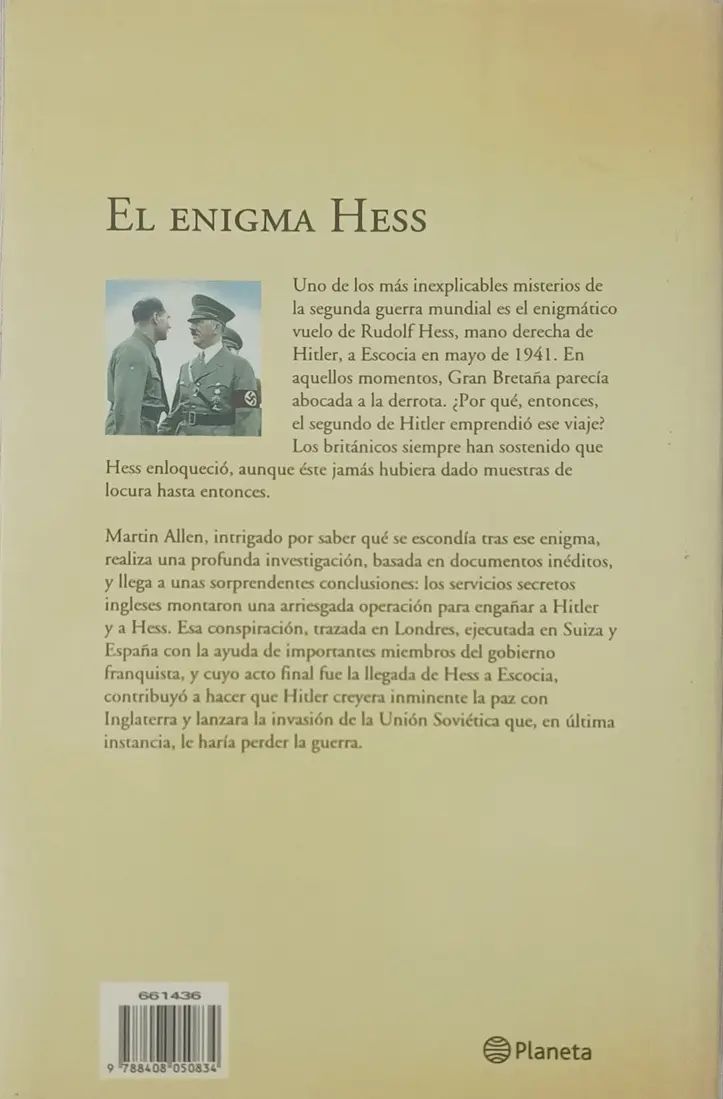 El Enigma Hess - Martin Allen