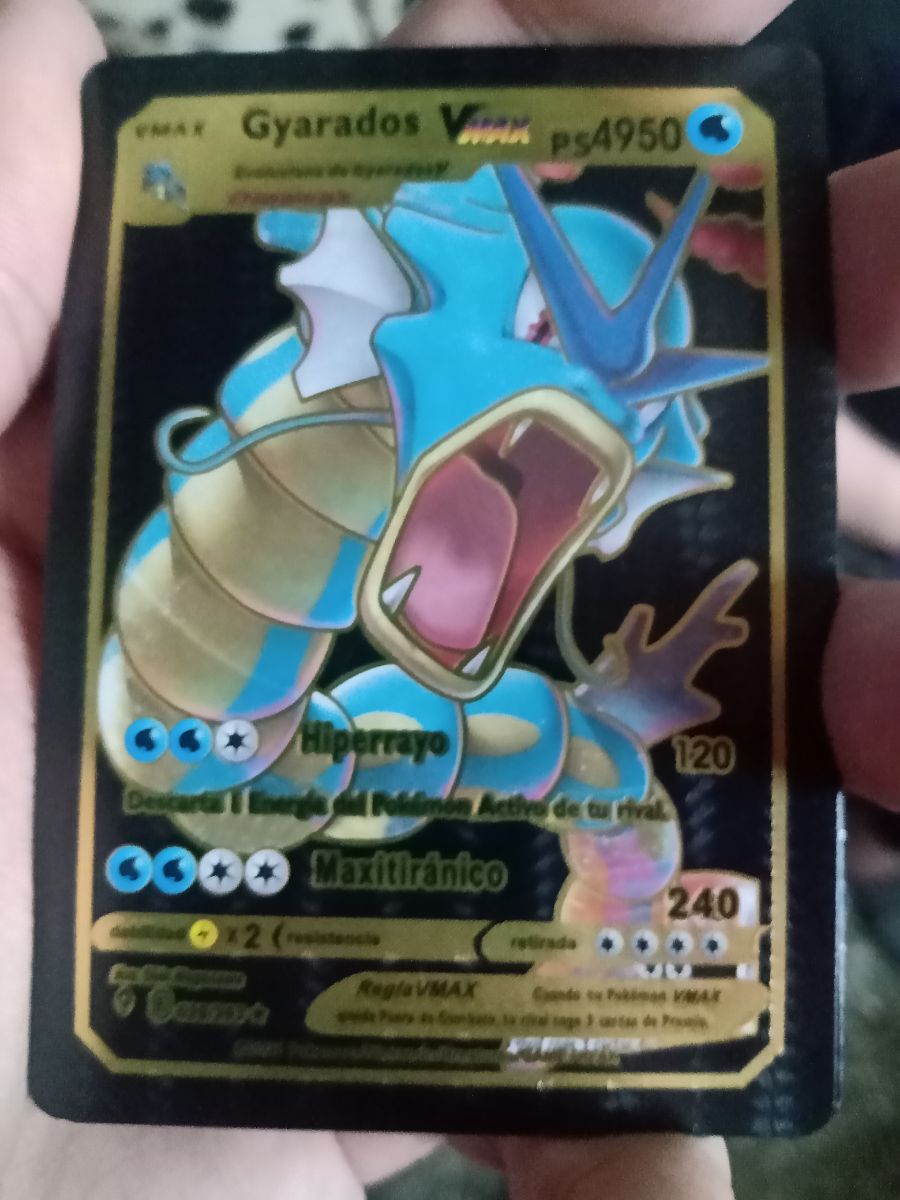 Gyarados V Max Carta Pokemon Color Negra
