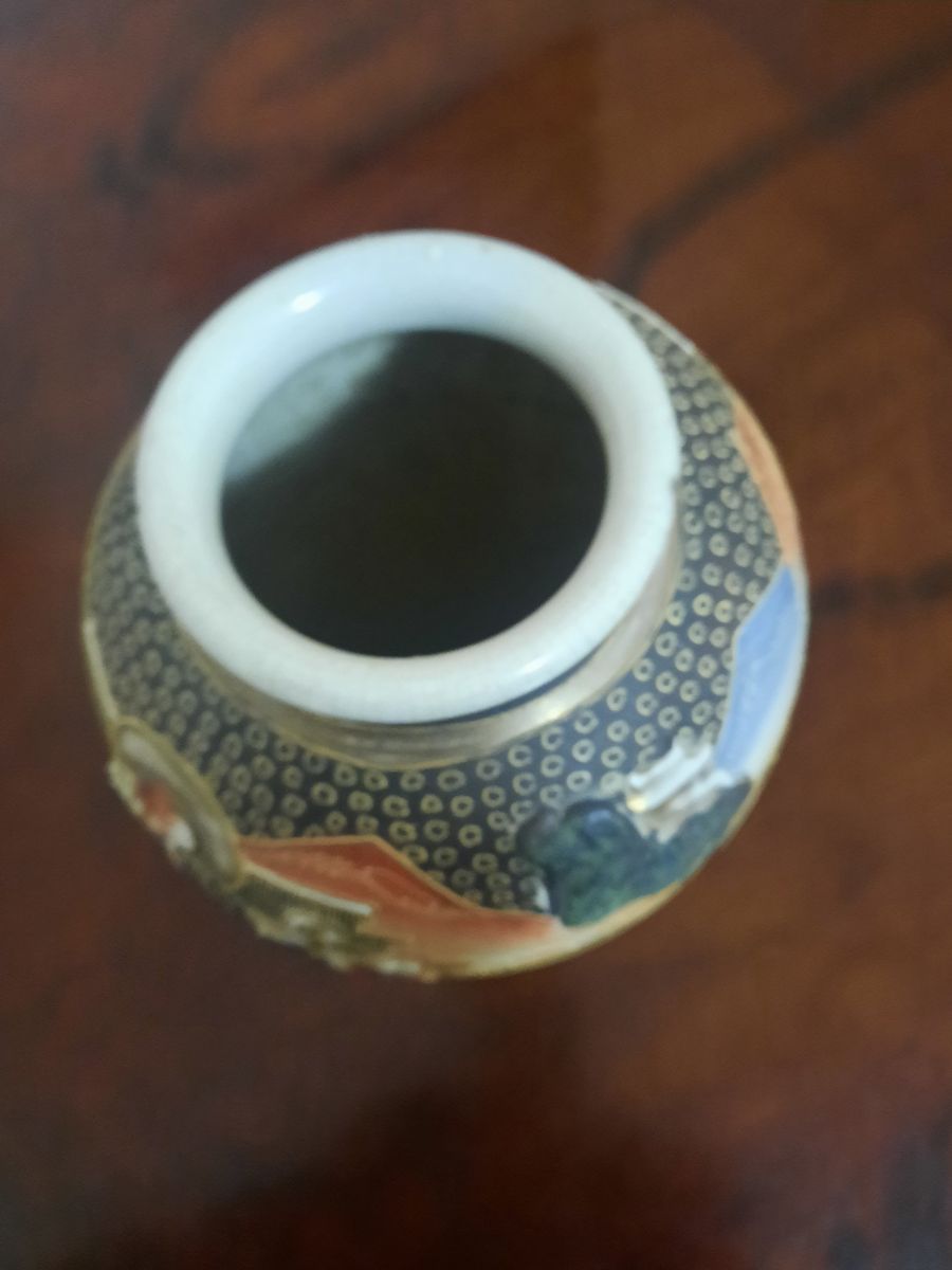JARRON ORIENTAL SATSUMA MUY ANTIGUO