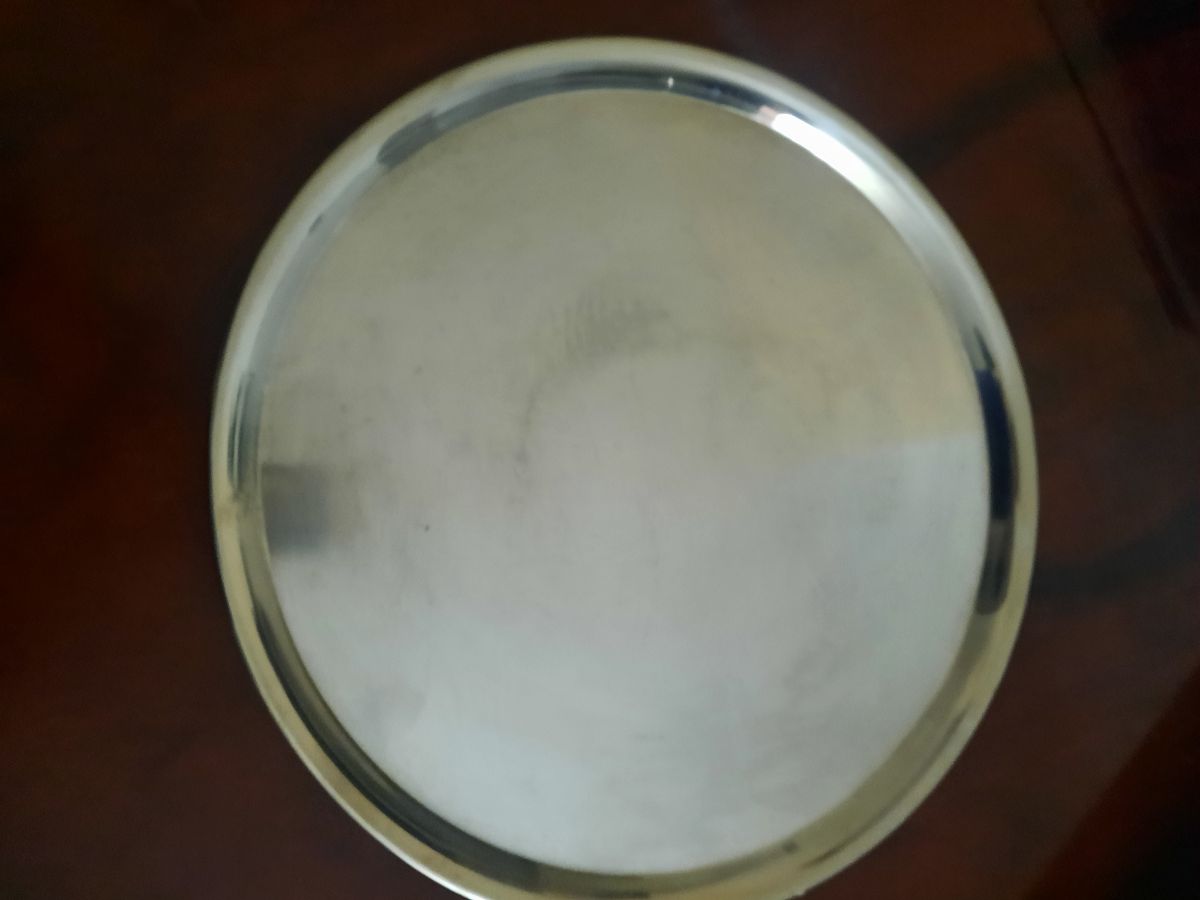 BANDEJA DE ACERO INOXIDABLE REDONDA