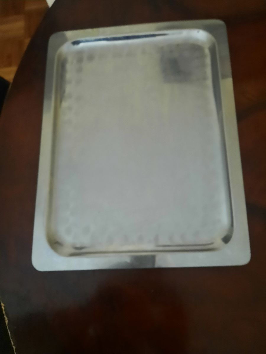 BANDEJA DE ACERO INOXIDABLE RECTANGULAR BUEN ESPESOR