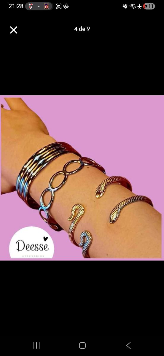 Pulseras acero quirurgico