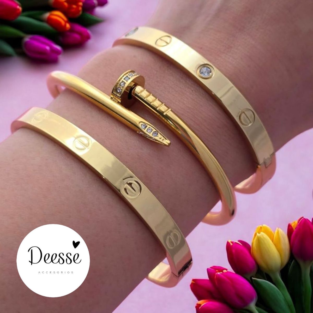 Pulseras acero quirurgico