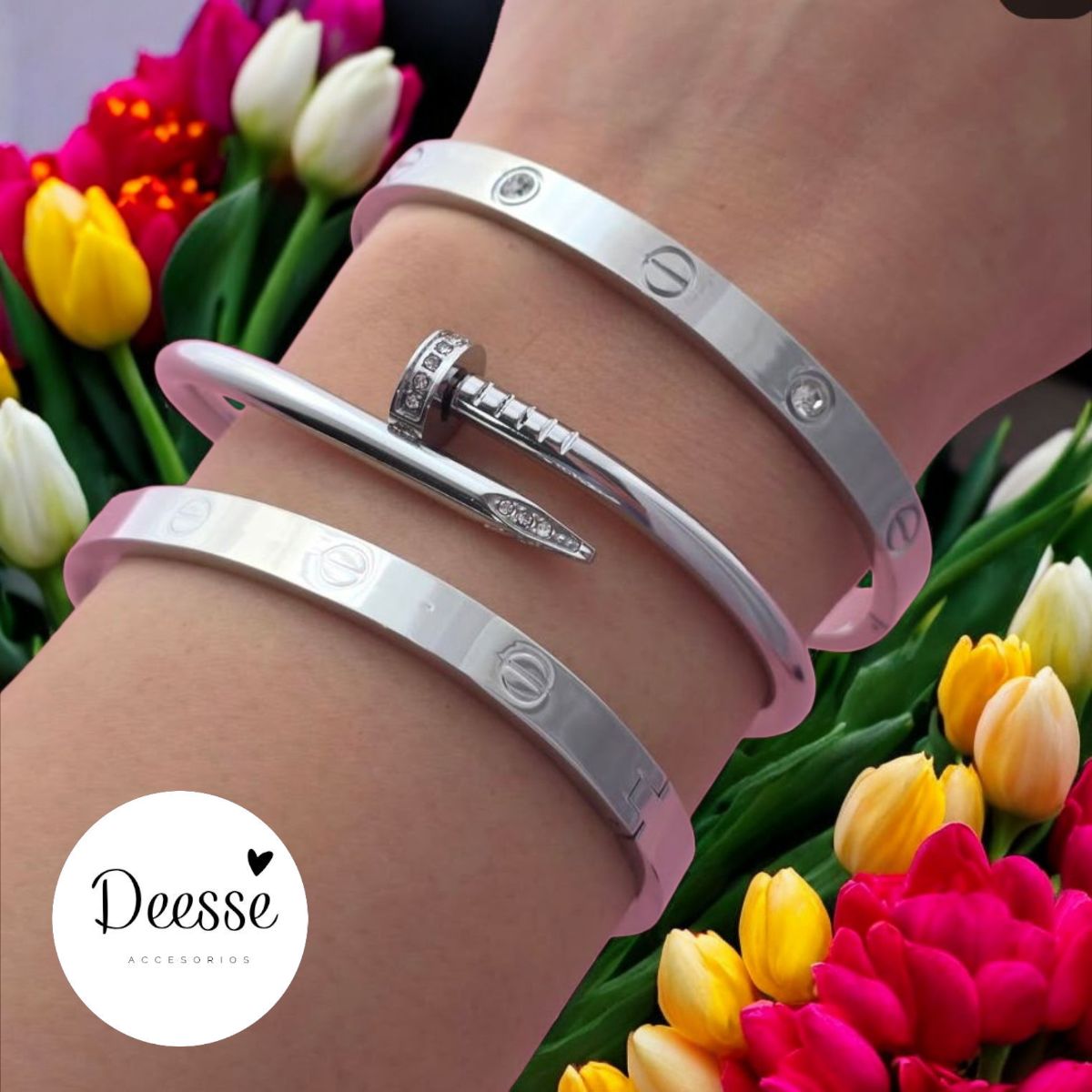 Pulseras acero quirurgico