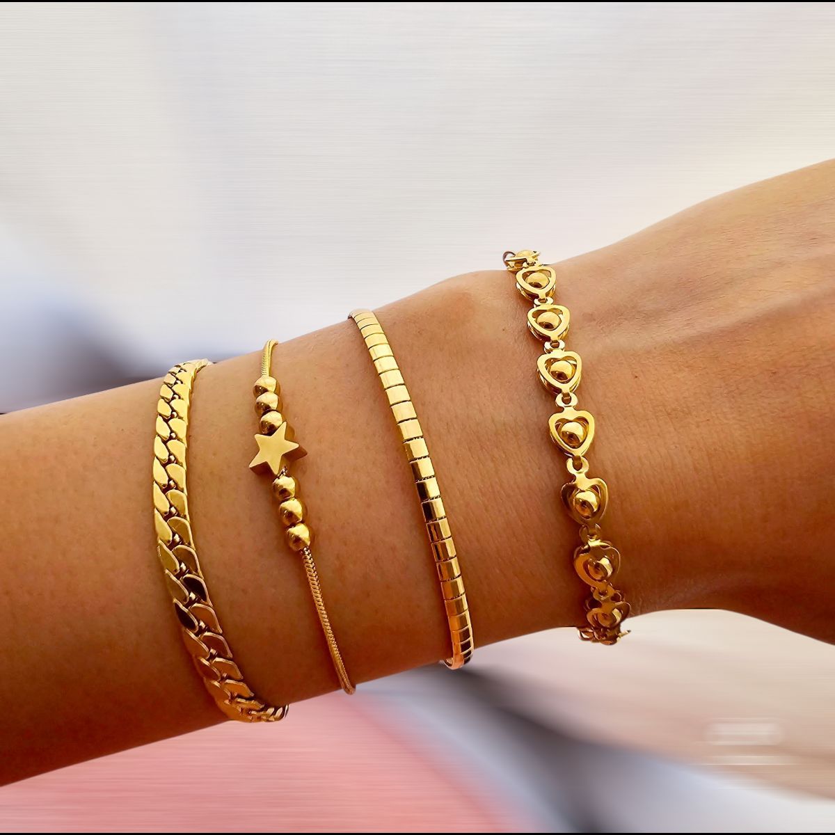 Pulseras acero quirurgico