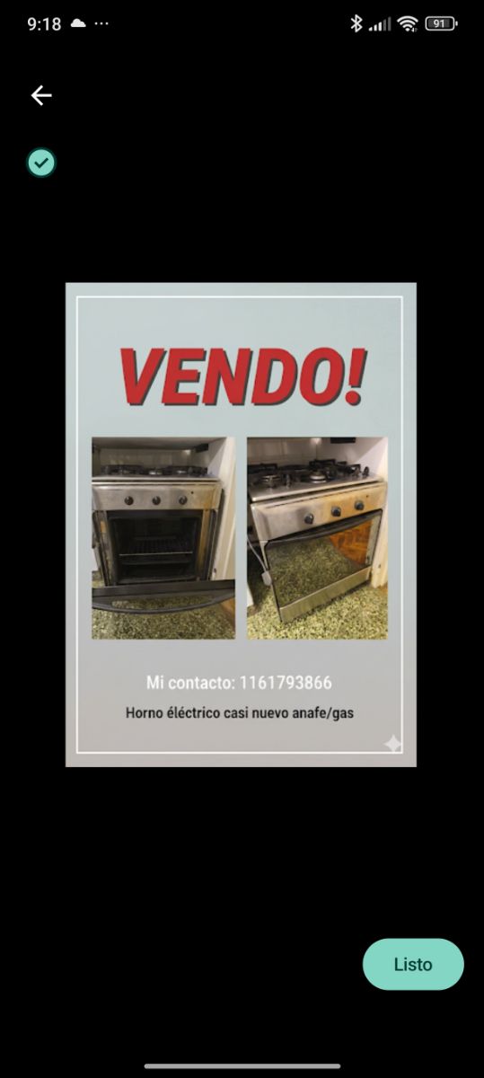 Horno eléctrico+ Anafe Harliston