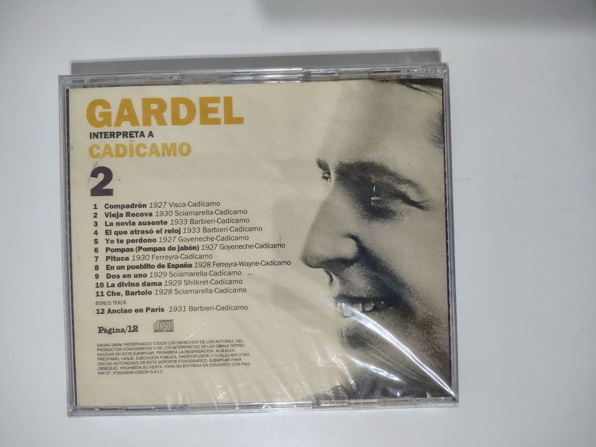 CD Gardel interpreta a Cadícamo 2