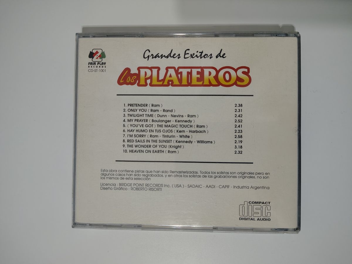 CD Grandes éxitos de Los Plateros