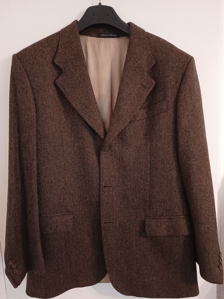 Saco verde jaspeado Pierre Cardin