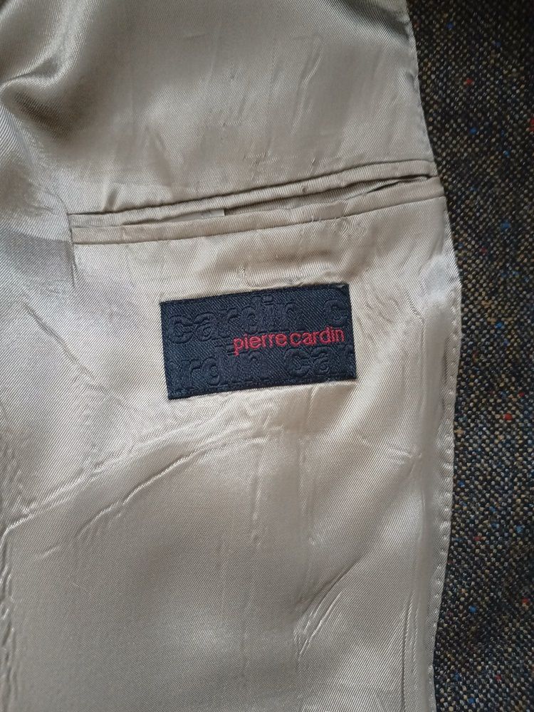 Saco verde jaspeado Pierre Cardin