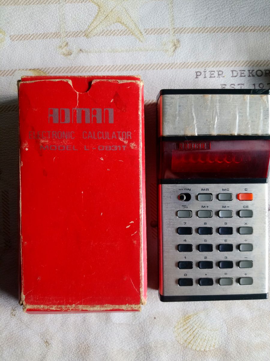 Calculadora Adman Vintage De 1960 En Perfecto Estado, anda.