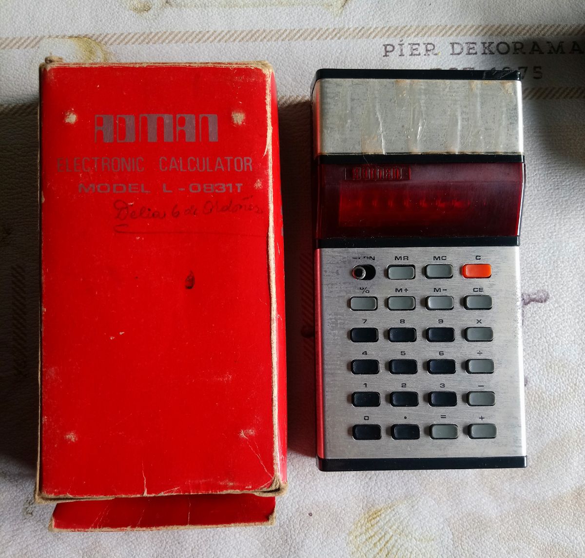Calculadora Adman Vintage De 1960 En Perfecto Estado, anda.