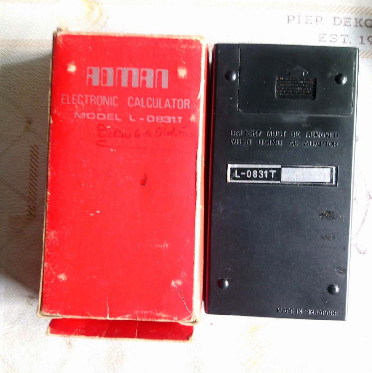 Calculadora Adman Vintage De 1960 En Perfecto Estado, anda.