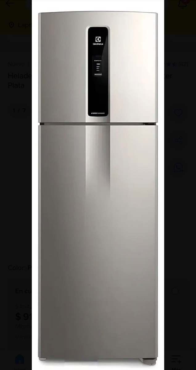 Heladera electrolux 408lt