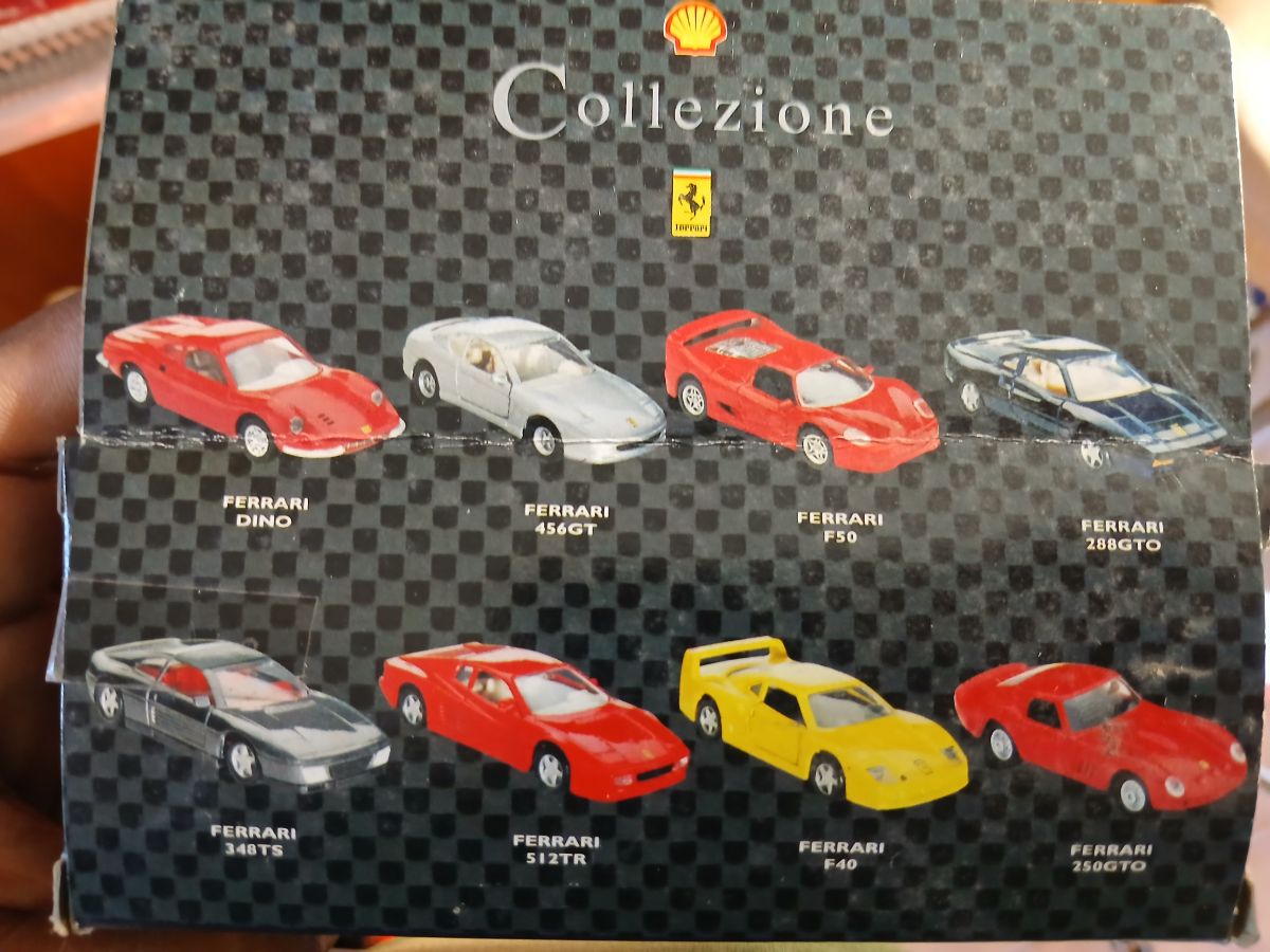 Autos ferrari a escala shell coleccion completa 8 autos