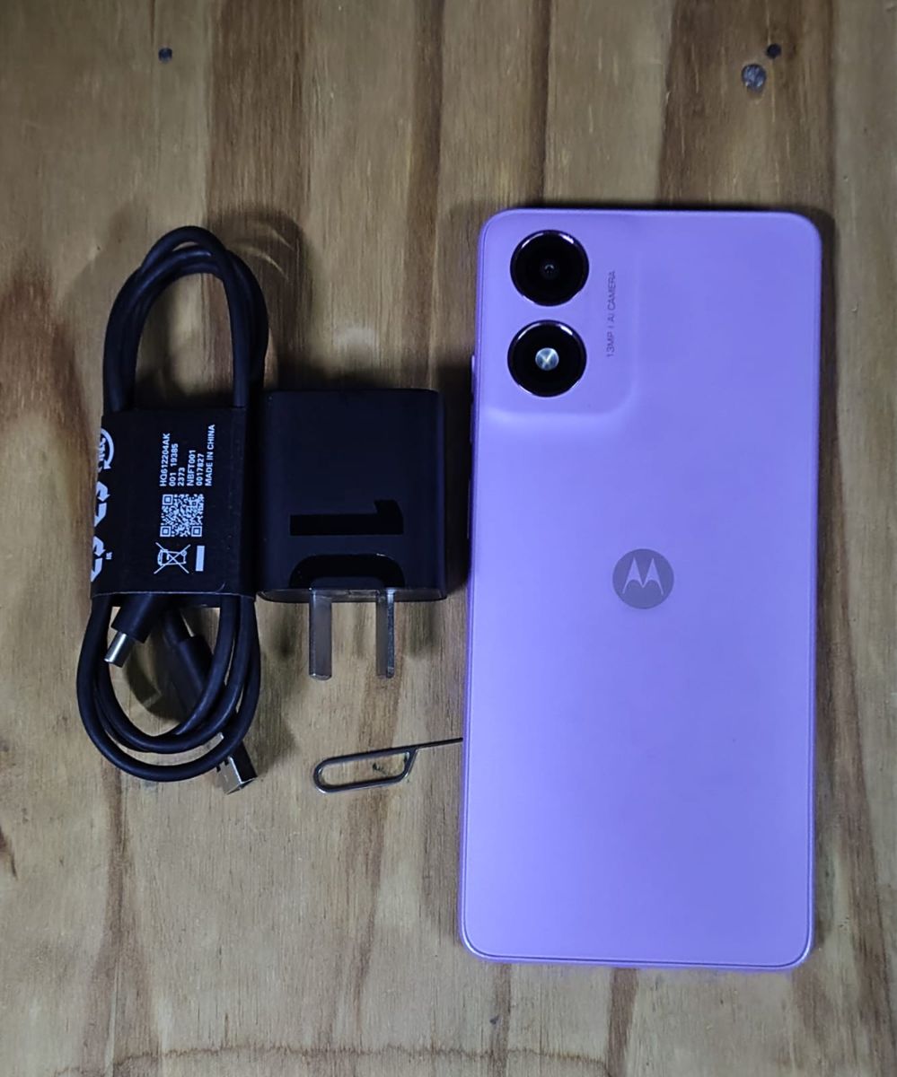 Motorola Moto E14 64gb Lavanda - Impecable Igual A Nuevo Completo