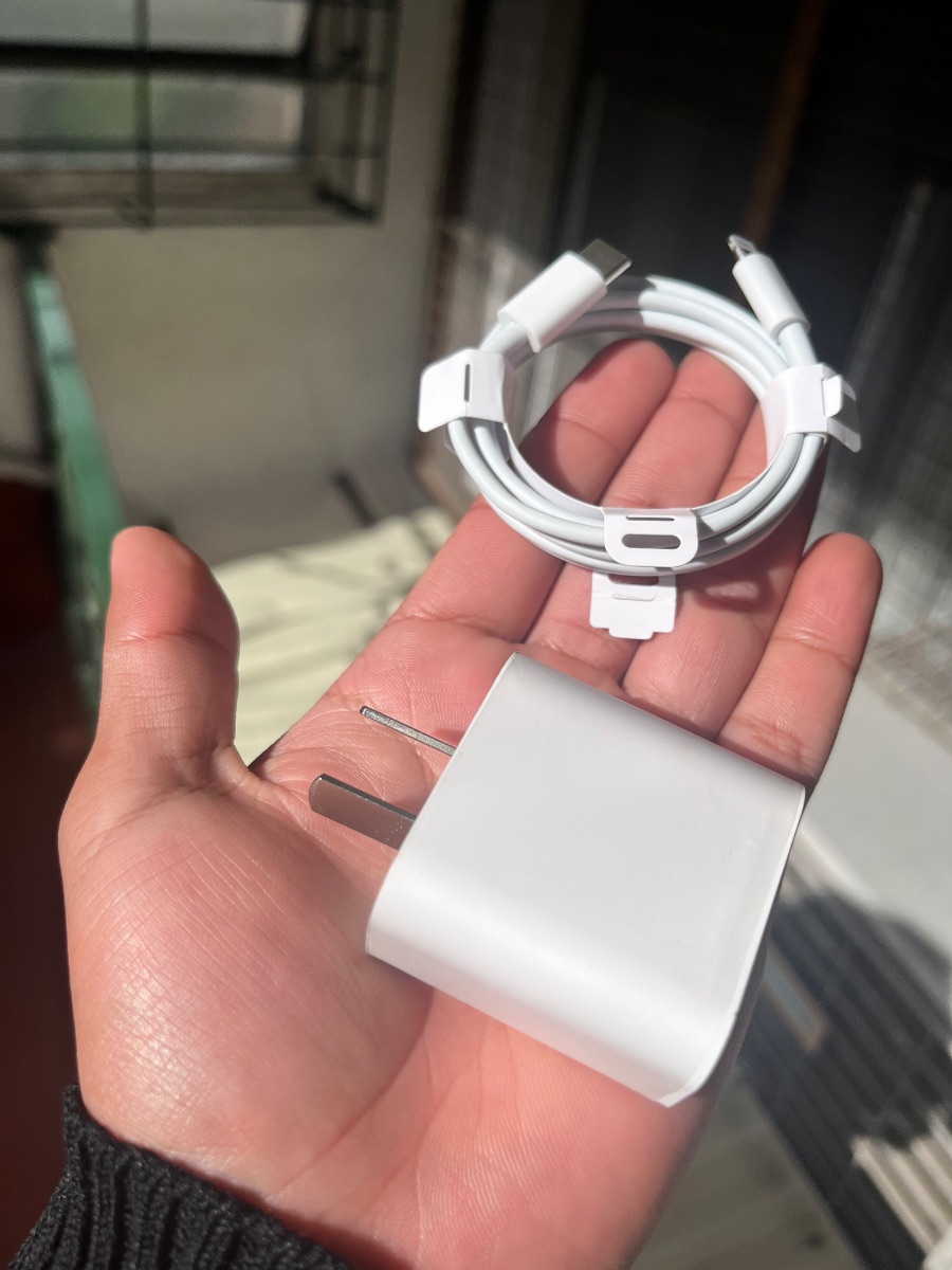 Cargador iphone COMPLETO carga rapida