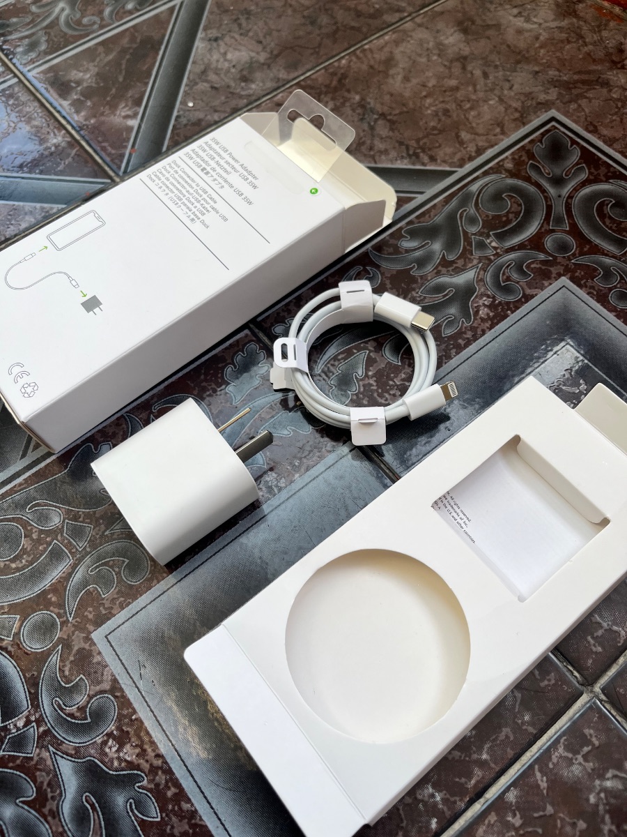 Cargador iphone COMPLETO carga rapida
