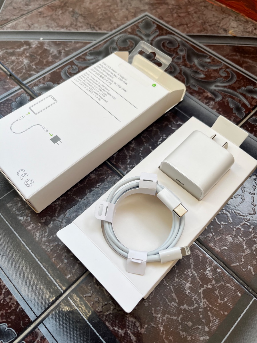 Cargador iphone COMPLETO carga rapida