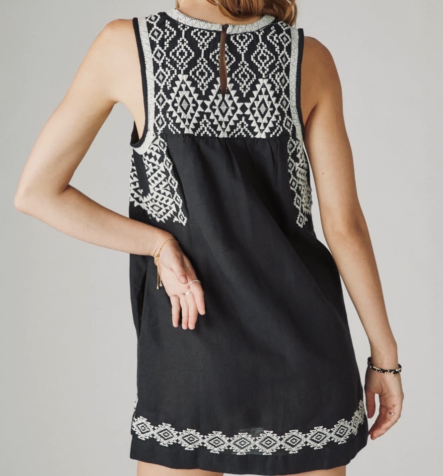 Vestido Lino Lucky Brand