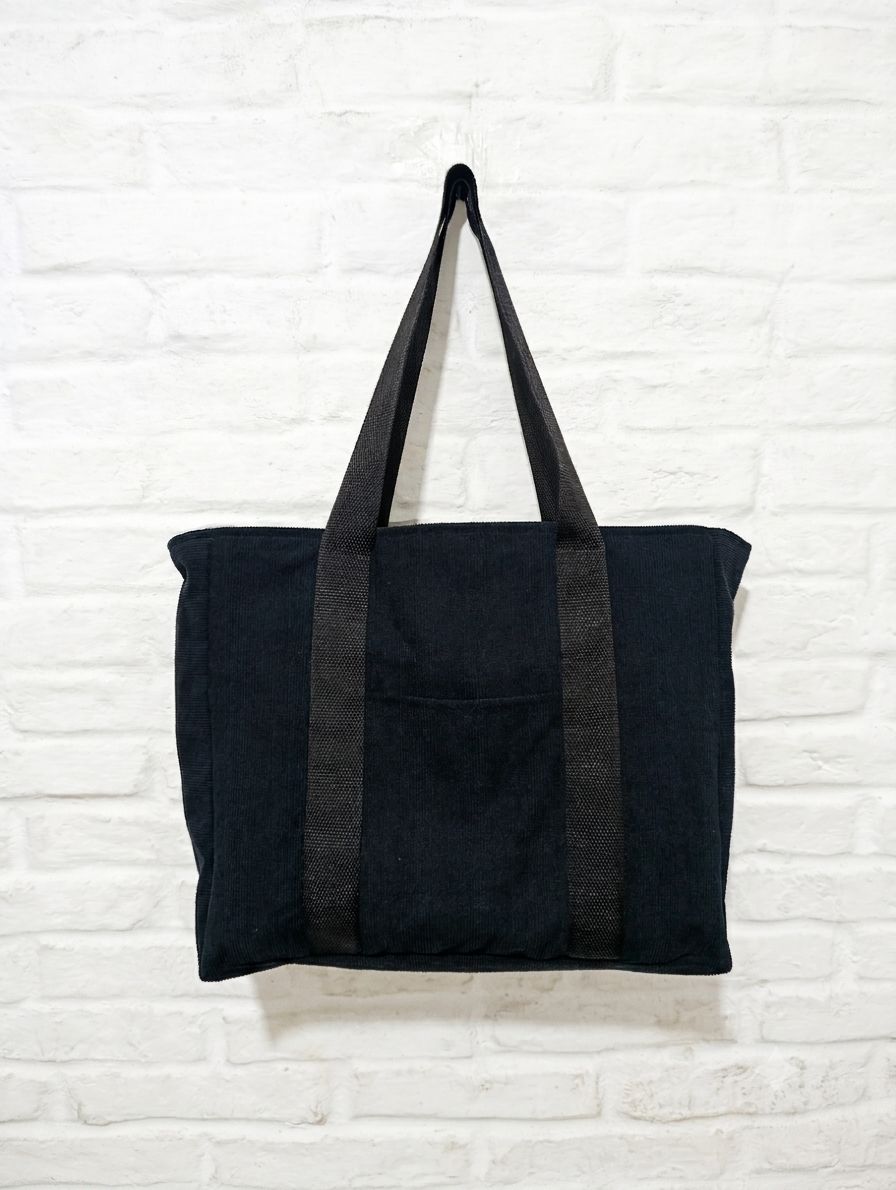 Tote bag multifuncional de corderoy